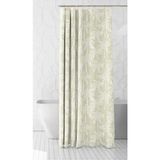 Mikasso Banyo Perdesi 1X120X200 Tek Kanat Duş Perdesi Halka Hediyeli Duşakabin Perdesi 2319 Yeşil - Çok Renkli
