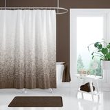 Mikasso Banyo Perdesi 1X180X200 Tek Kanat Duş Perdesi Halka Hediyeli Duşakabin Perdesi 3636 Çok Renkli