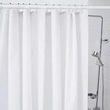 Mikasso Banyo Perdesi Duş Perdesi, 180X180 CM(90X2 Parçadan Oluşuyor) Halka Takılabilen Duş Perdesi 2 Gri Ha - Çok Renkli