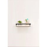 Mikasso Banyo Rafı 2 Raflı Havluluk Organizer Ahşap Metal Banyo Havluluk 2li Havluluk Metal Beyaz - Çok Renkli