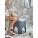 Mikasso Banyo Taburesi Hasta Yıkama Taburesi Kaymaz Taban Tabure Siyah Plastik - Çok Renkli