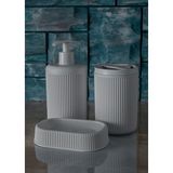 Mikasso Banyo Takımı Diş Fırçalık Sıvı Sabunluk Katı Sabunluk 3'lü Set Banyo Seti Banyo Düzenleyici Plastik - Çok Renkli