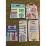 Mikasso Baskılı Desenli Yapışkanlı Notlar Karışık Ölçü 5 Takım ( Postit ) Set 10 Yapışkanlı Not Kağıdı - Çok Renkli
