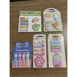Mikasso Baskılı Desenli Yapışkanlı Notlar Karışık Ölçü 5 Takım ( Postit ) Set 12 Yapışkanlı Not Kağıdı - Çok Renkli