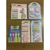 Mikasso Baskılı Desenli Yapışkanlı Notlar Karışık Ölçü 5 Takım ( Postit ) Set 9 Yapışkanlı Not Kağıdı - Çok Renkli