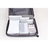 Mikasso Bavul Seyahat Çantası Çanta Içi Düzenleyici Organizer 6 Lı Set - Pamuklu - Beyaz Gri Tr