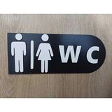 Mikasso Bay Wc Iç Mekanyönlendirme Tabelası Ahşap Siyah - Çok Renkli
