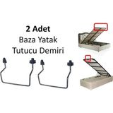 Mikasso Baza Yatak Tutucu Demiri 2 Adet Beyaz