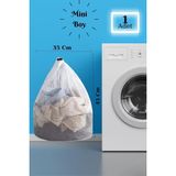 Mikasso Bbag | Çamaşır Yıkama Filesi Ipli 35X45 cm | Çorap Perde Filesi Tr