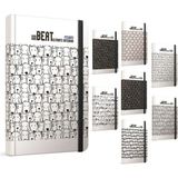 Mikasso Beat Sert Kapak Not Defteri 13X21CM 120 Yaprak Çizgili (2 Li Paket) Küp Not Kağıdı - Çok Renkli
