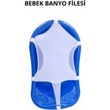 Mikasso Bebek Banyo Filesi | Bebek Küvet Filesi | Kaymaz Yenidoğan Banyo Filesi Beyaz - Çok Renkli