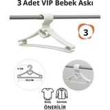 Mikasso Bebek Elbise Askısı 3 Adet Kalp Plastik Beyaz Bebek Kıyafet Askısı Vıp Plastik Beyaz Tr