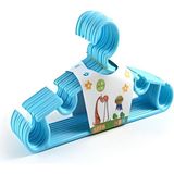 Mikasso Bebek Elbise Askısı Bebek Çocuk Giysi Kıyafet Askısı Mavi - 6 Adet Plastik Mavi