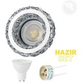 Mikasso Berfin Dekoratif Modern Salon, Koridor, Mutfak, Lamba Kristal Cam Spot 7W Beyaz Işık - CT-6584