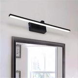 Mikasso Berrak Modern Tasarım Siyah Renk Gün Işığı Ledli Banyo - Mutfak - Salon LED Duvar Aplik Metal Siyah - Çok Renkli