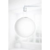 Mikasso Beyaz Globe Cam, Avize Camı Cam 1 E27 Beyaz Salon / Oturma Odası - Çok Renkli