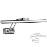 Mikasso Beyaz Işık Banyo Duvar Ayna Tablo Aydınlatması Flüt Aplik Kuğu Aplik Ledli Aplik 35 cm Metal Gri - Çok Renkli
