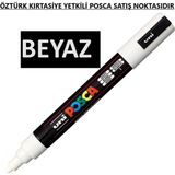Mikasso Beyaz Marker Kalem Pc-1m (0.7 Mm) Çok Renkli Tehlikeli Değil