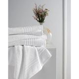 Mikasso Beyaz Otel Havlusu 50X85 cm - %100 Pamuklu 5'li Paket Yumuşak El ve Yüz Havlusu 200GR Pamuklu Beyaz - Çok Renkli