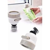 Mikasso Beyaz Oynar Başlıklı Spiral Musluk Başlığı Tasarruflu 3 Fonksiyonlu Banyo Lavabo Musluk Başlığı