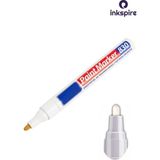 Mikasso Beyaz Paint Marker 1 Adet Yağlı Bazlı Kalıcı Keçeli Markör Kalem Oto Rötuş Boya Kalemi Hızlı Kuruma - Çok Renkli