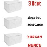 Mikasso Beyaz Renk Hurç Çeyizlik Ürünler Buyuk Boy Hurç Oyuncak Saklama Kutusu Büyük Dolap Içi Organizer Tel