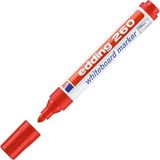 Mikasso | Beyaz Tahta Kalemi E-260, Kırmızı, Yuvarlak Uçlu, 1.5-3 Mm, Kuru Silinebilir, Düşük Kokulu Kırmızı - Çok Renkli