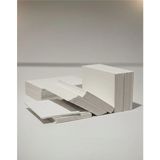 Mikasso Beyaz Yaka Kartı Kağıdı Boş Baskısız Kalın Kart 5 x 8 cm (100 Adet) (0,092 Kg) Küp Not Kağıdı - Çok Renkli