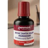 Mikasso Beyaz Yazı Tahta Kalemi Mürekkebi 30 ml 1 Adet Penmark Tahta Kalemi Mürekkepi Kolay Silinebilir Dold - Çok Renkli