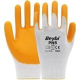 Mikasso Beybi Pn5 Nitril Pamuklu Iş Eldiveni Avuç Içi Aşınmaya Karşı Uzun Süre Dayanıklı Kalın 1 Çift