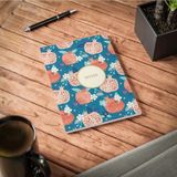 Mikasso Bez Ciltli Çizgili Defter Sert Kapaklı 160 Yaprak 14X20CM -11 Sert Düz Çizgili 160 Yaprak Orta Boy M - Çok Renkli