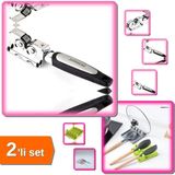 Mikasso Bıçak Bileyici Bileme Keskinleştirme Aparatı + Kaşık Altlığı - Kepçe Kapak Tutucu - 2li Set X9W0Q5