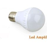 Mikasso Bina Site Girişleri Için 15W Enerji Tasarruflu LED Ampul ( 3 Adet ) Beyaz
