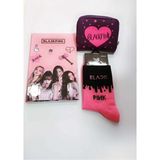 Mikasso Blackpink Defter Cüzdan Çorap Kombin Karton Düz Çizgisiz 160 Yaprak Orta Boy Pembe Not Defteri A4 - Çok Renkli