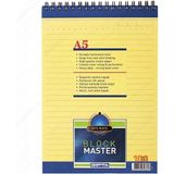 Mikasso Block Master A5 Bloknot Spiralli Karton Kapak 100YP Çizgili Küp Not Kağıdı - Çok Renkli