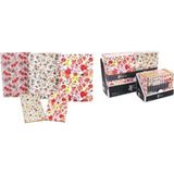 Mikasso Bloknot Floral Soft 9X14 cm 96 Yaprak Çizgili 147924-99 Küp Not Kağıdı - Çok Renkli