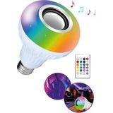 Mikasso Bluetooth Hoparlör Rgb Ledli Lamba Kumandalı Müzik Çalar Ampul Renkli Ampul - Çok Renkli