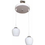 Mikasso Boncuk 2'li Avize Metal 2 E27 Kahverengi Salon / Oturma Odası - Çok Renkli