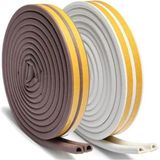 Mikasso Bondit Çift Sarım Kauçuk Kapı ve Pencere Izolasyon Bandı Fitili 2x2 4 Metre Beyaz