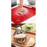 Mikasso Böreki+Silikon Hamur Açma Matı ve Mantı Ravioli Çiğ Börek 2li Çelik