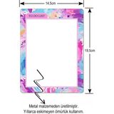 Mikasso Boya Desenli Yaz Sil Buzdolabı Notluk Alışveriş Listesi Manyetik Metal Magnet To Do List Kalem Hediy - Çok Renkli