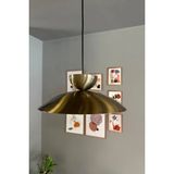 Mikasso Bright Eskitme Şapka Başlık Avize Tekli Sarkıt Salon Kuaför Cafe Dekoratif Aydınlatma Pastane Metal - Çok Renkli