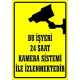 Mikasso Bu Apartman 24 Saat Kamera Sistemi ile Izlenmektedir Uyarı Levhası 35 x 50 cm