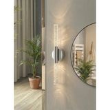 Mikasso Bubble Krom Epoksi Aplik LED Duvar Lambası 36 cm Pilli + Elektrikli Krom Gümüş - Çok Renkli