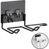Mikasso Buffer® Fön Makine Askısı Siyah Yapışkanlı Fön Makine Tutucu RVRYT-RS345 Çok Renkli