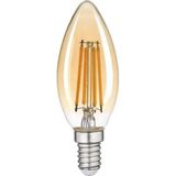 Mikasso Buji Filament Edison Tip Rustik Bal Cam E-14 Ampul 6 W LED - Günışığı Erd-34 Beyaz - Çok Renkli