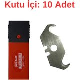 Mikasso Bul-Max Halıcı Maket Bıçağı Yedeği BMX-1088 (Kutu Içi:10 Adet)