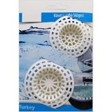 Mikasso Burçin Büyük Boy Plastik Lavabo Süzgeci 2 Li 1410 Plastik
