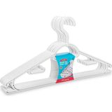 Mikasso Büyük Boy Smart Elbise Askısı 6'lı 42 cm F312 Plastik Beyaz Tr