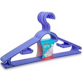 Mikasso Büyük Boy Smart Elbise Askısı 6'lı 42 cm F312 Plastik Mavi Tr